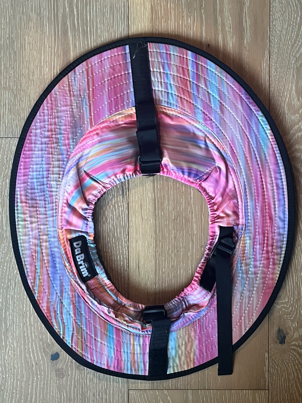 DA BRIM Sporty Cycling Helmet Visor | Pastel Ribbons | UPF50+ Sun Protection - Picture 3 of 6